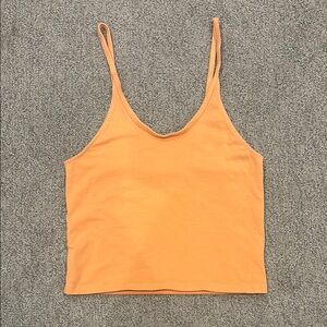American Eagle Outfitters Orange Sleeveless Crop Tank